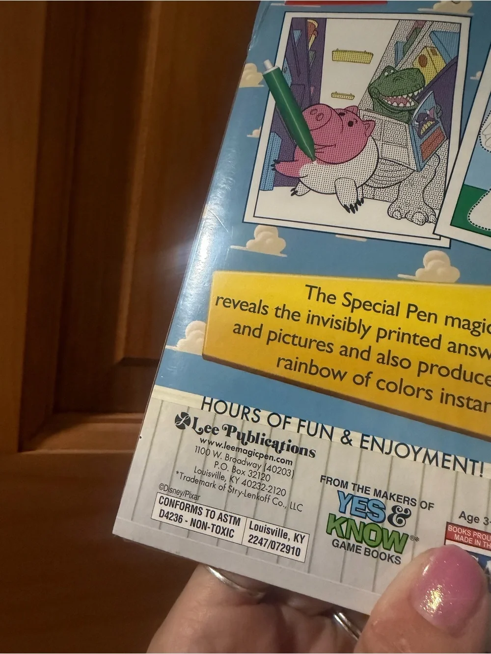 Vintage Toy Story 2-in-1 Activity Book with Marker Sealed
